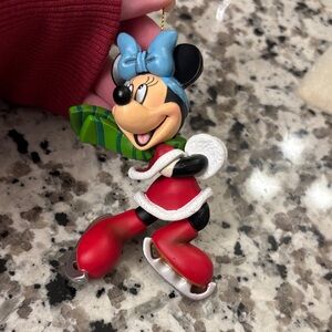 Christmas Magic Disney Minnie ice skating ornament